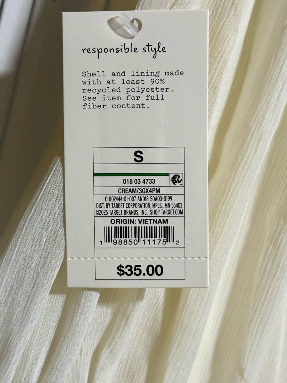 a new day Cream Maxi Dress with Tiered Skirt - Picture 3 of 3